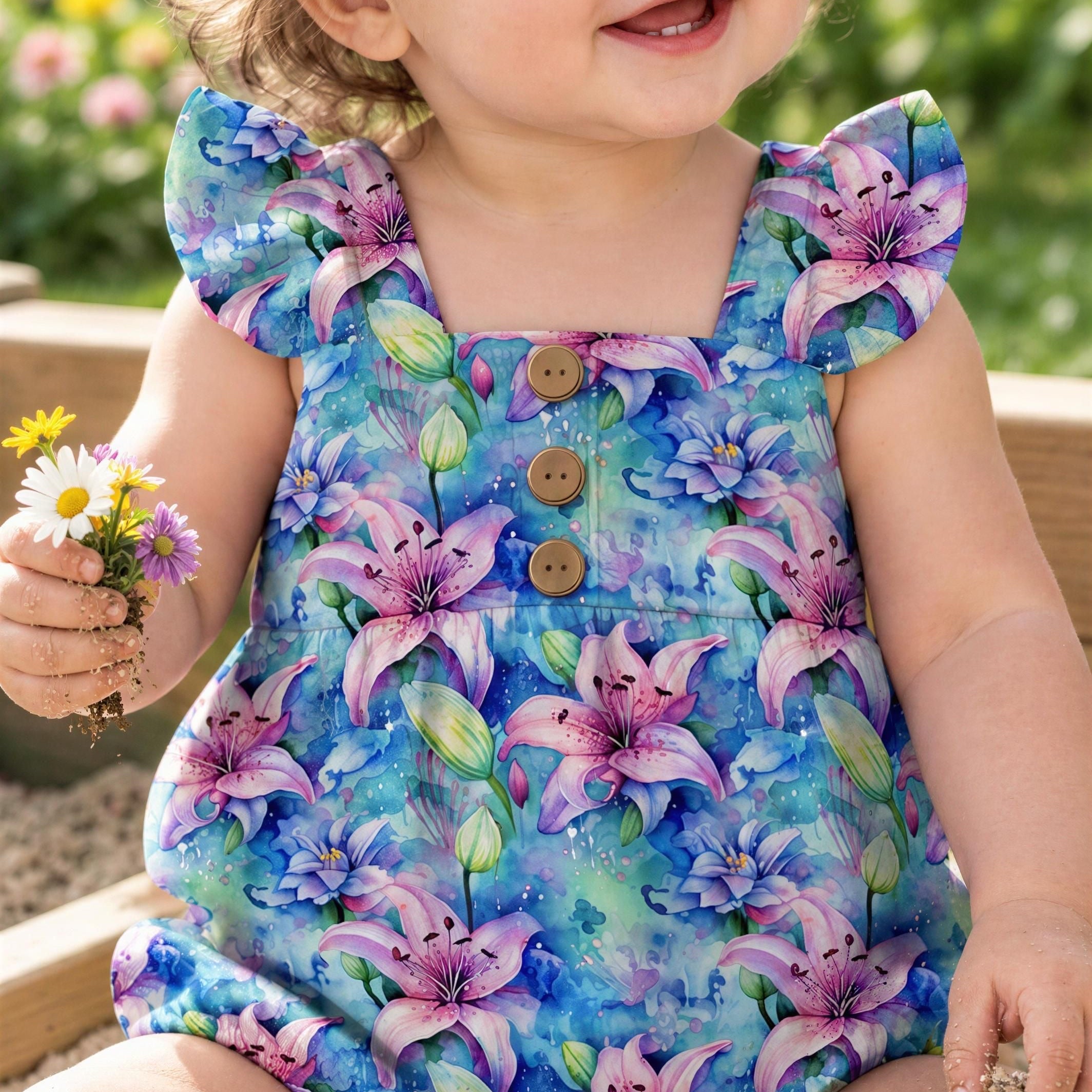 Electric Eden Children's Bubble Romper