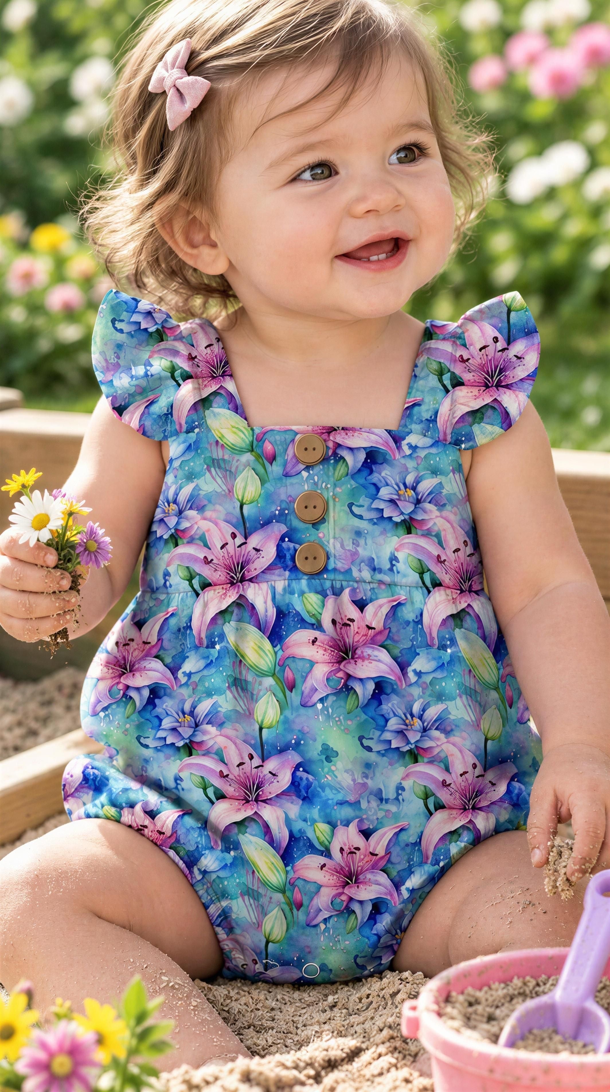 Electric Eden Children's Bubble Romper