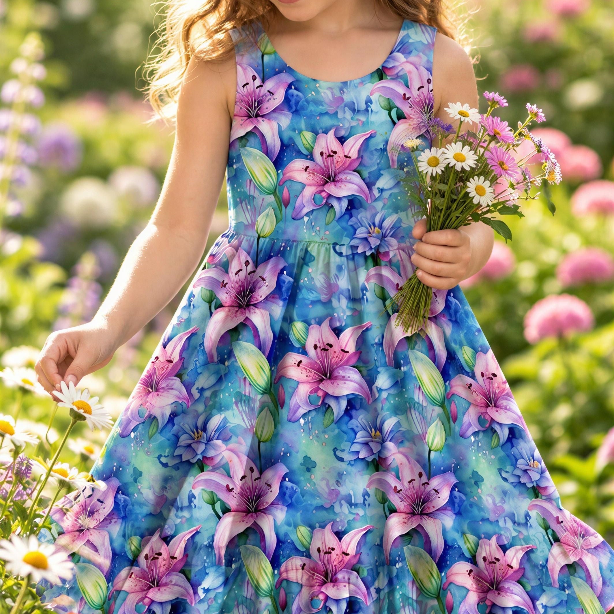 Electric Eden Children's Tank Twirl Dress