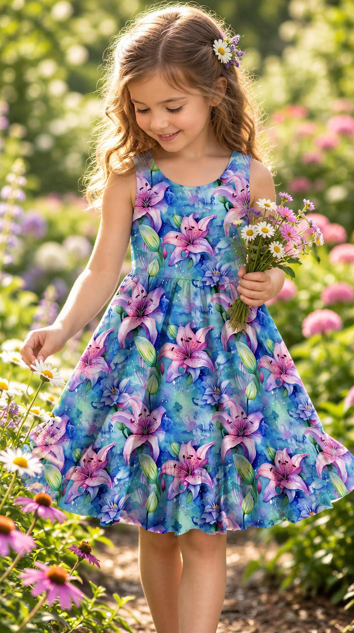 Electric Eden Children's Tank Twirl Dress