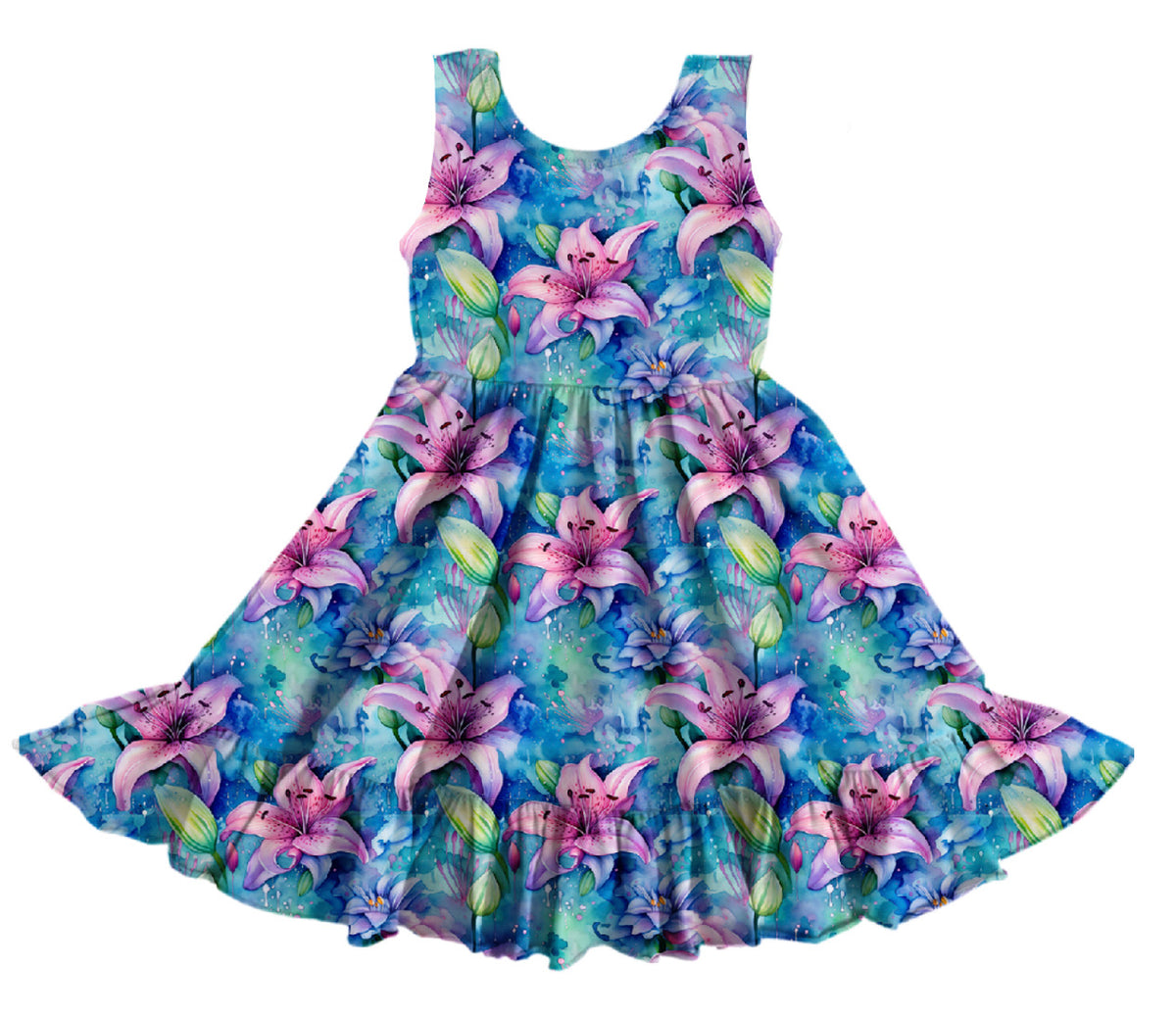 Electric Eden Children's Tank Twirl Dress