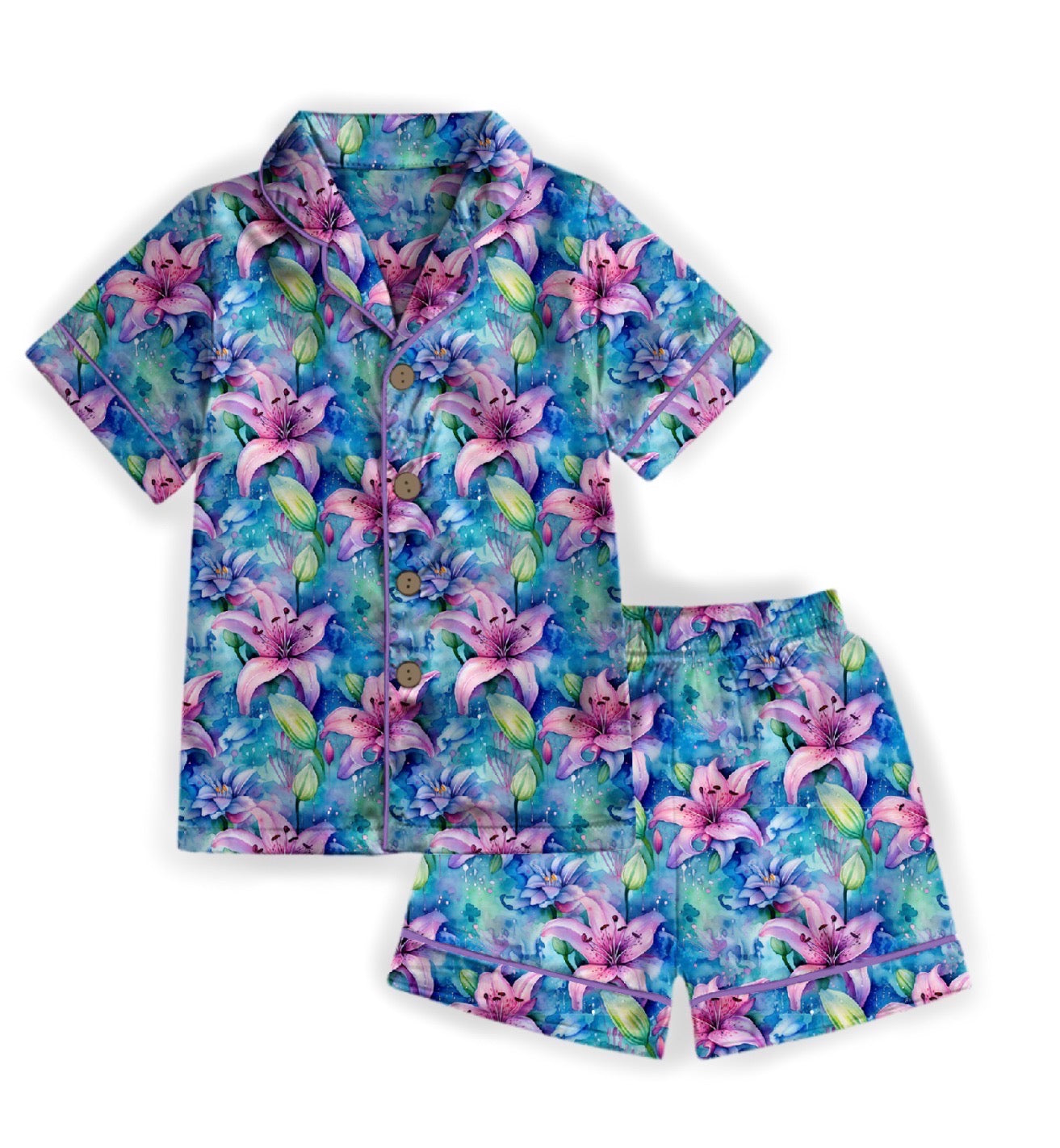 Electric Eden Women's Two Piece Shorts Set